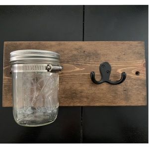 Etsy Key Holder With Mason Jar